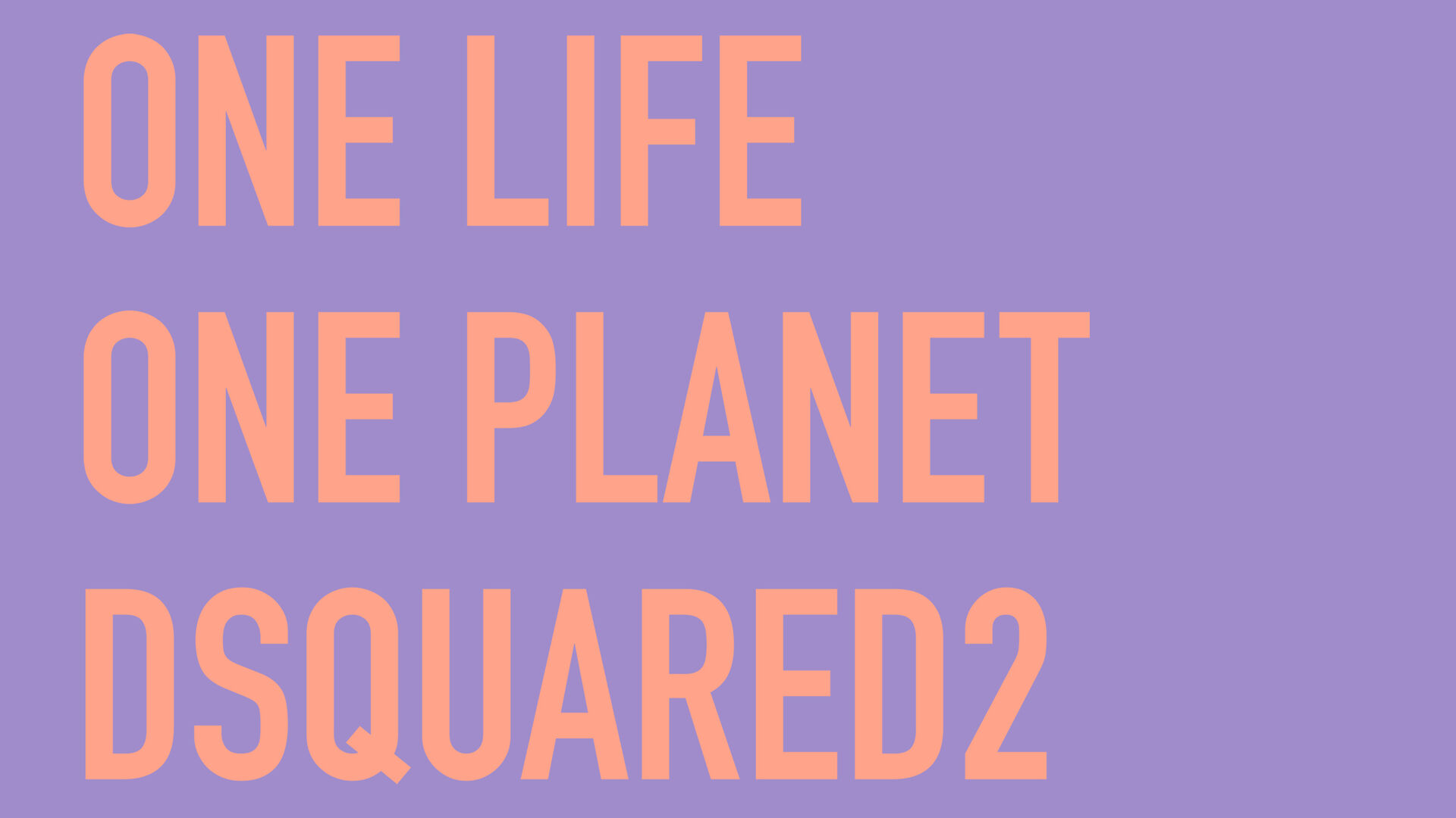 one life one planet header in orange on lilac backround