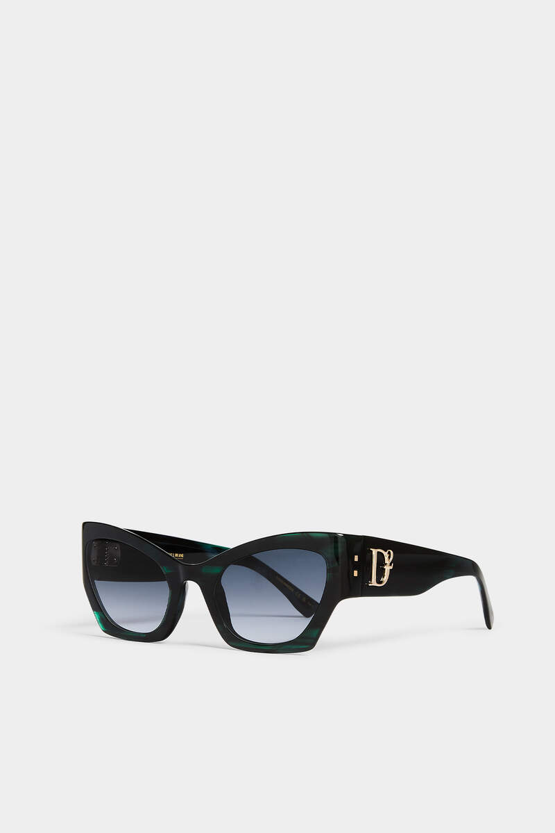 Hype Green Horn Sunglasses image number 1