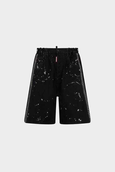 Icon Black Milky Wash Denim Shorts图片编号3