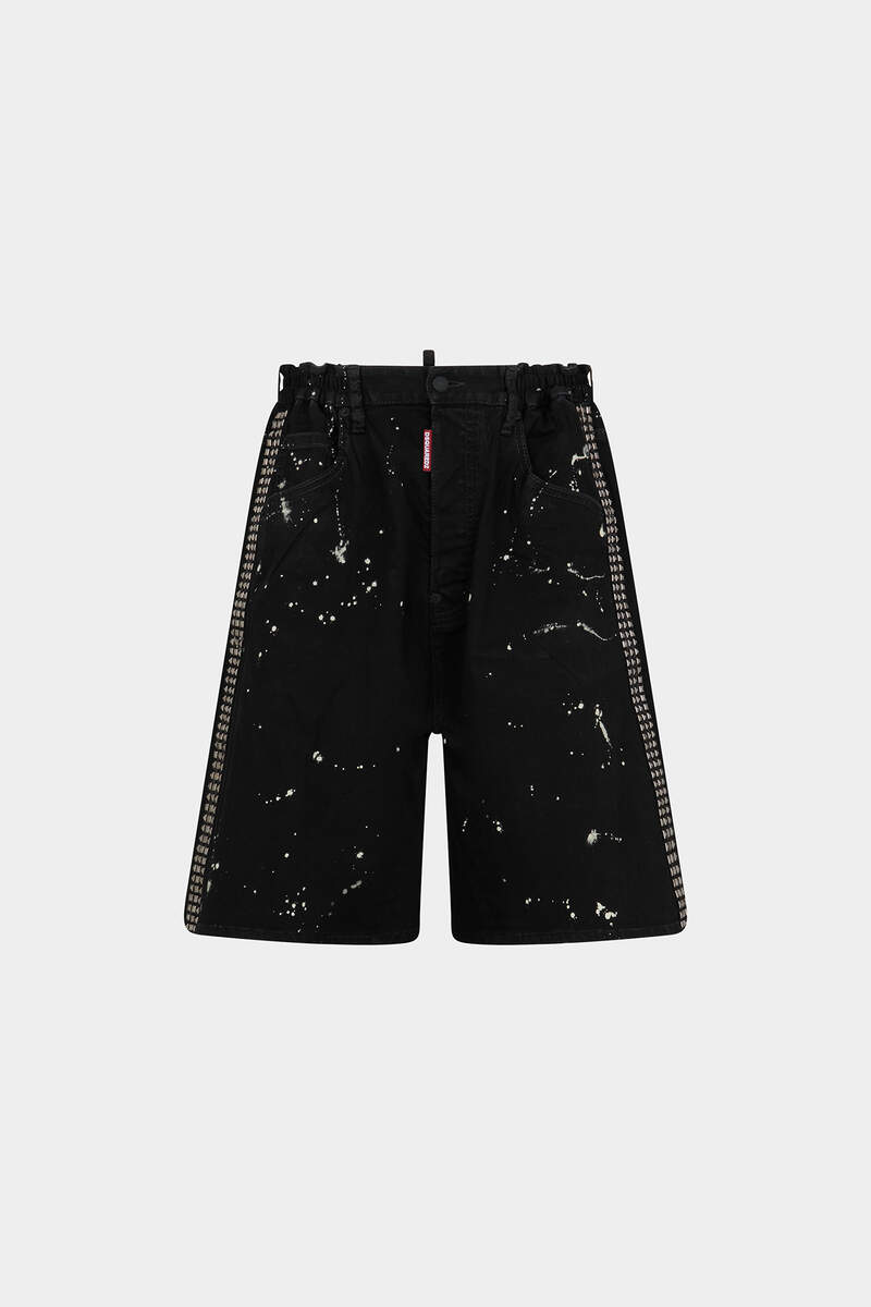 Icon Black Milky Wash Denim Shorts 画像番号 1