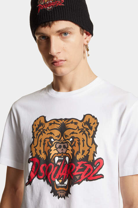Bear White Cool Fit T-Shirt 画像番号 5