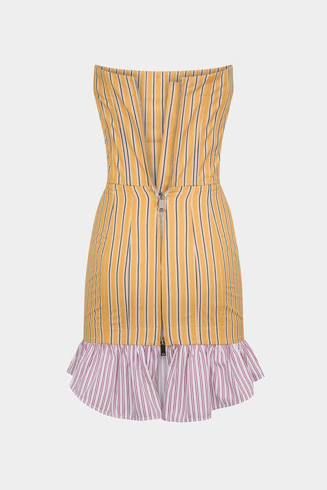 Preppy Striped Bustier Dress image number 4