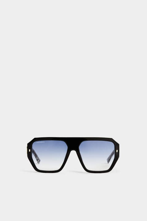 Hype Black White Pattern Sunglasses image number 2