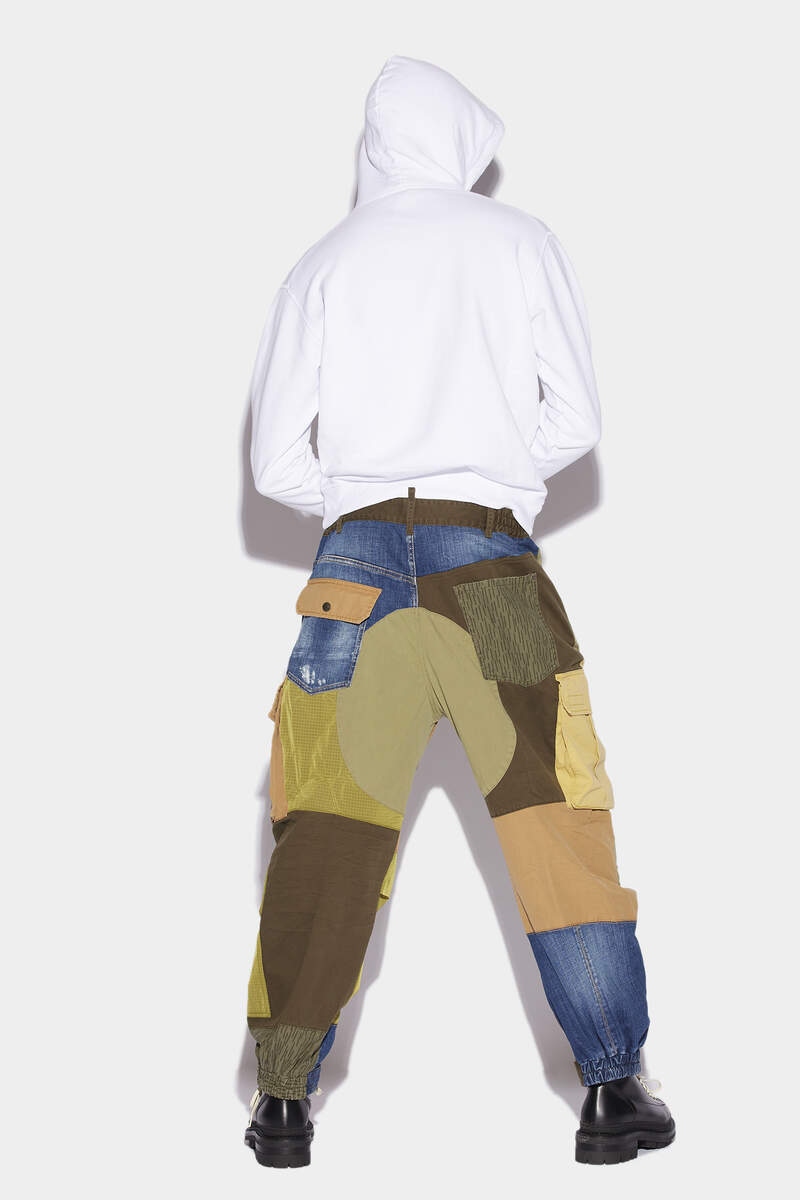 Military Patchwork Cargo Trousers image number 2