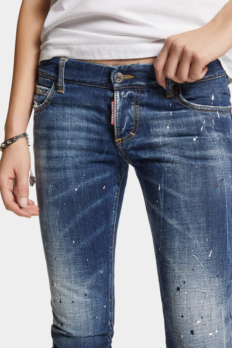 Medium White & Blue Spots Sharpei Jeans 画像番号 5