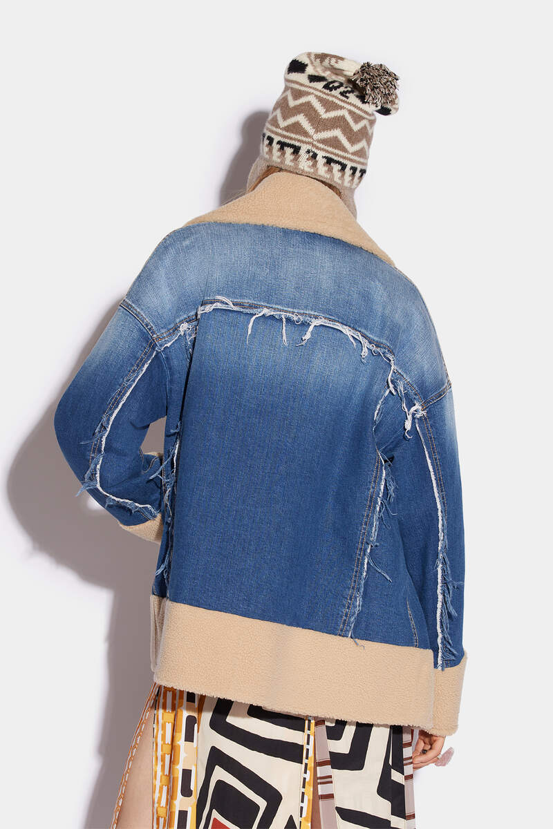 Sherling Over Jean Jacket immagine numero 2