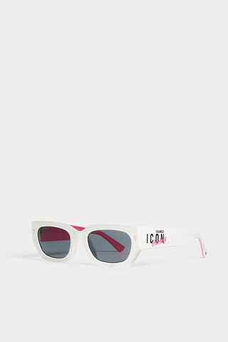 Icon White Fuchsia Sunglasses