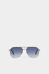 Hype Gold Blue Sunglasses image number 2