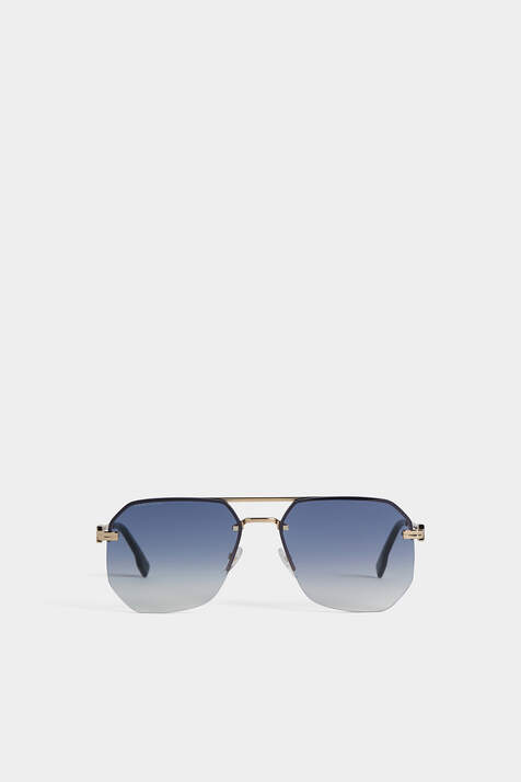 Hype Gold Blue Sunglasses image number 2