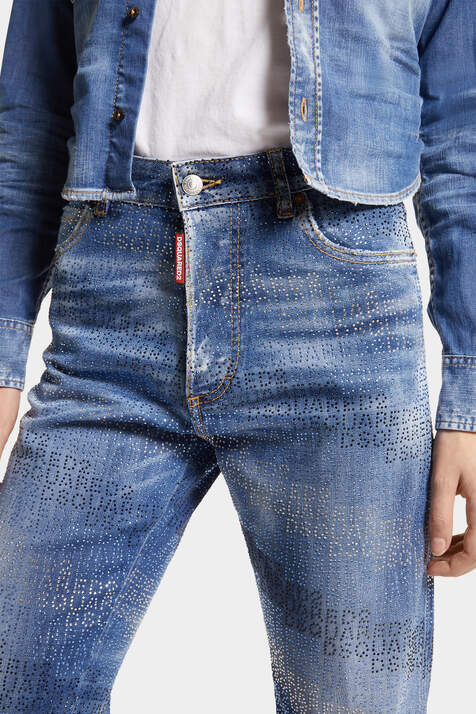 Allover Dsquared2 Crystal Wash Boston Jeans image number 5