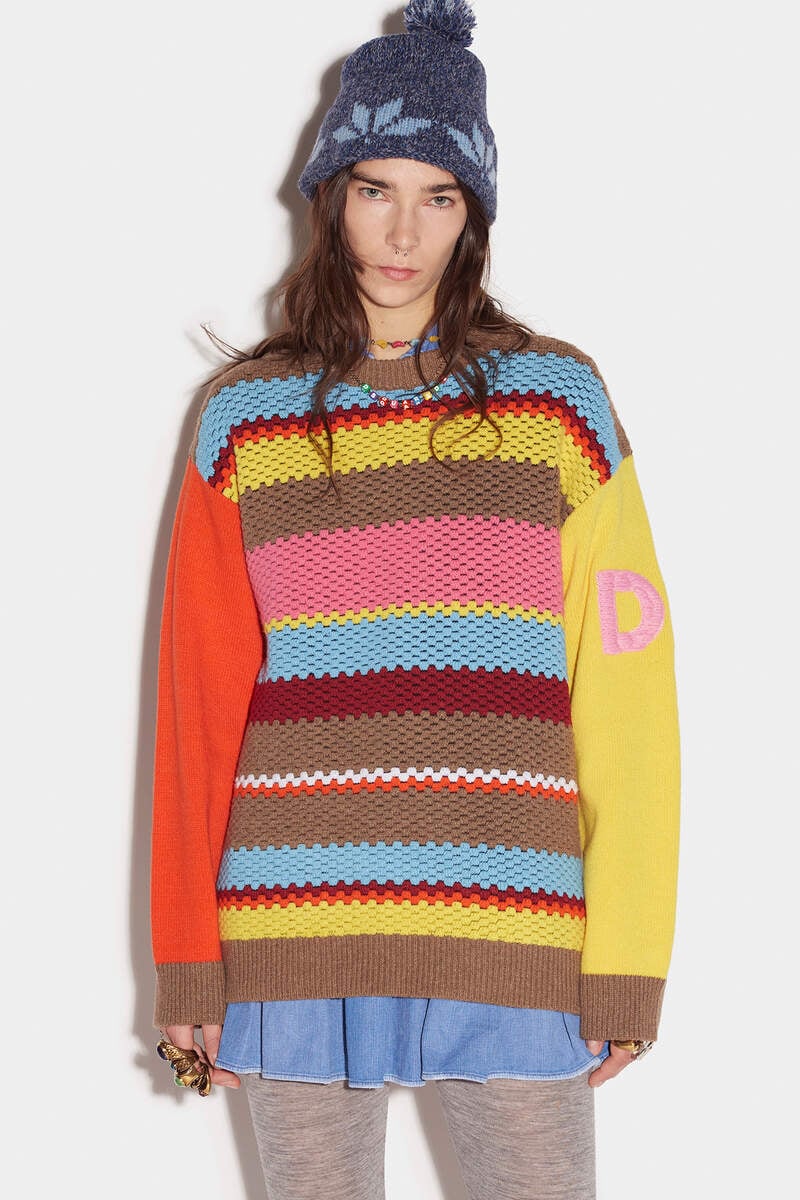 Destination Unknown Striped Pullover image number 4