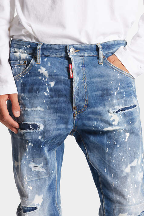 Medium Iced Spots Wash Cool Guy Jeans  image number 5