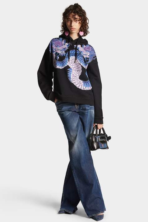 Dsquared2 Relaxed Fit Hoodie Sweatshirt image number 5