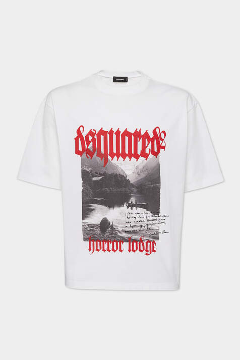 Gothic Print Loose Fit T-Shirt Bildnummer 3
