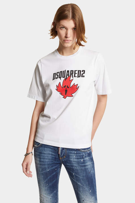 Horror Maple Leaf Easy Fit T-Shirt