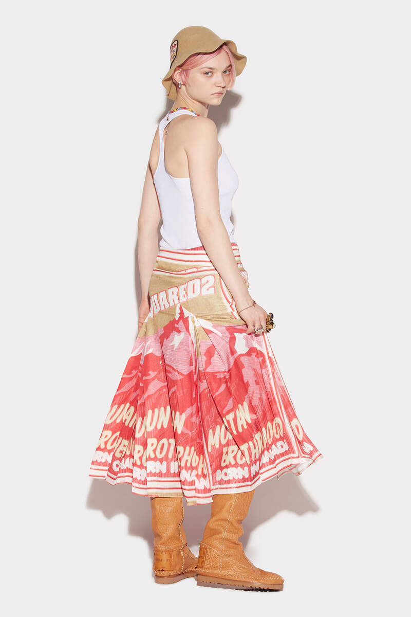 Pleated Midi Skirt número de imagen 3