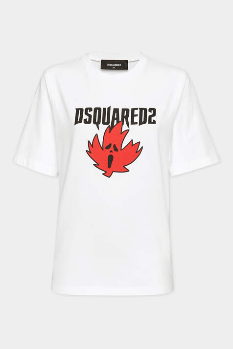 Horror Maple Leaf Easy Fit T-Shirt image number 3