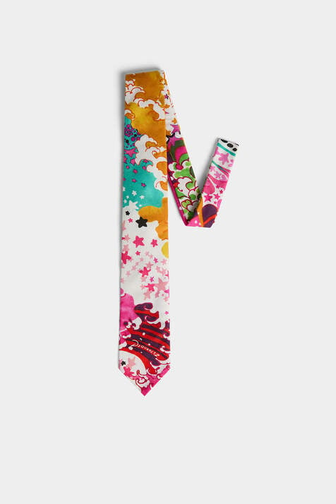 Multicolor Printed Tie