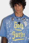 Goth Foam Spot Dropped Shoulder T-shirt image number 4