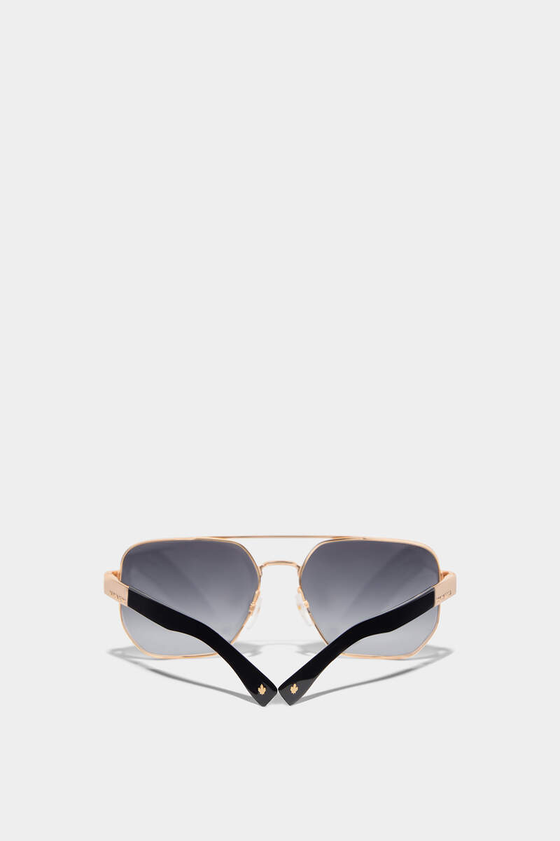 Hype Gold Black Sunglasses image number 3