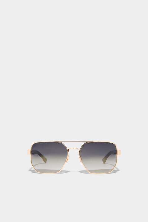 Hype Gold Black Sunglasses image number 2