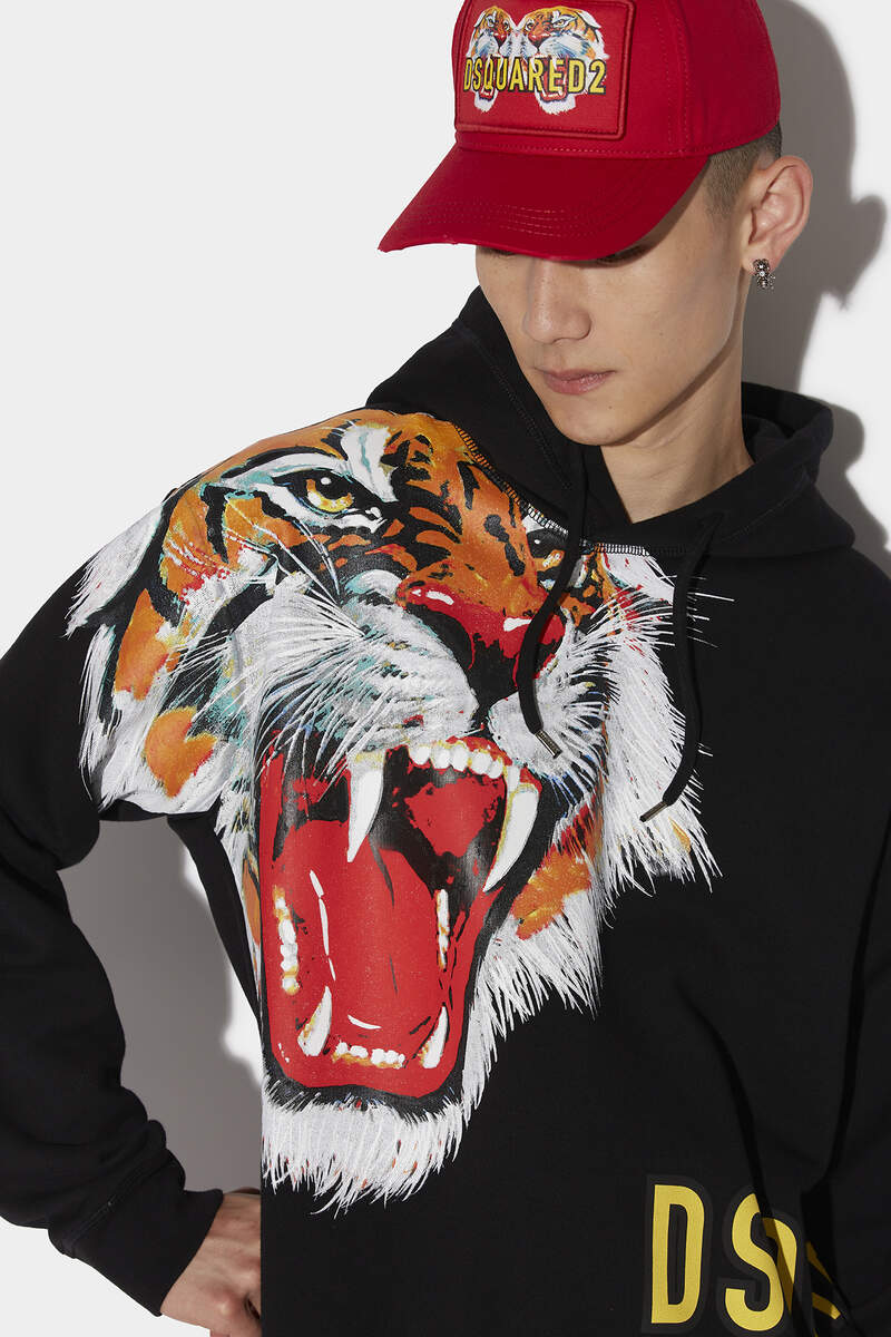 D2 Tiger Cool Hoodie immagine numero 3