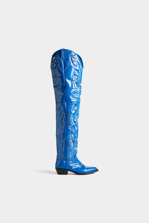 D2 Over-the-knee Cowboy Boots