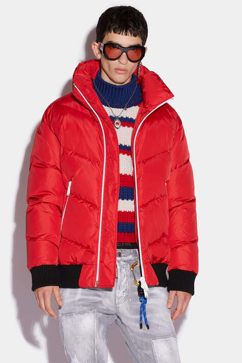 V-Quilted Puffer