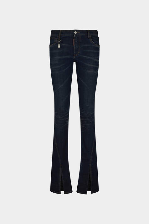 Icon Black Dusty Wash Trumpet Jeans image number 3