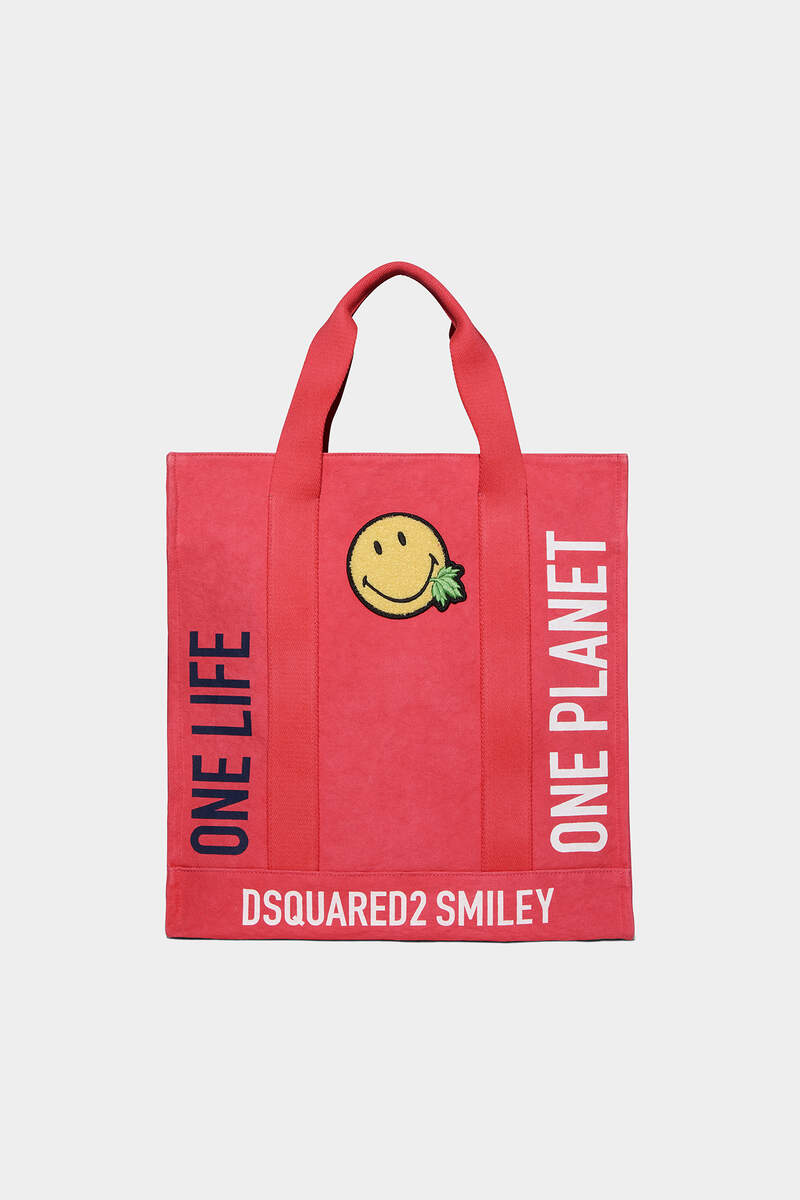 Smiley Organic Cotton Shopping Bag immagine numero 1