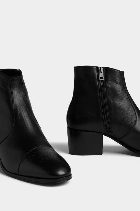 Vintage Leather Ankle Boot immagine numero 5