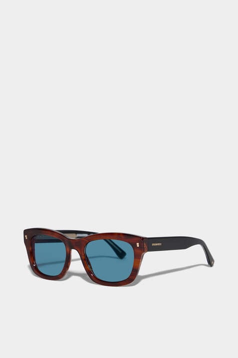 Refined Brown Horn Sunglasses
