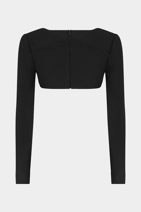 Icon Long Sleeves Crop Top immagine numero 4