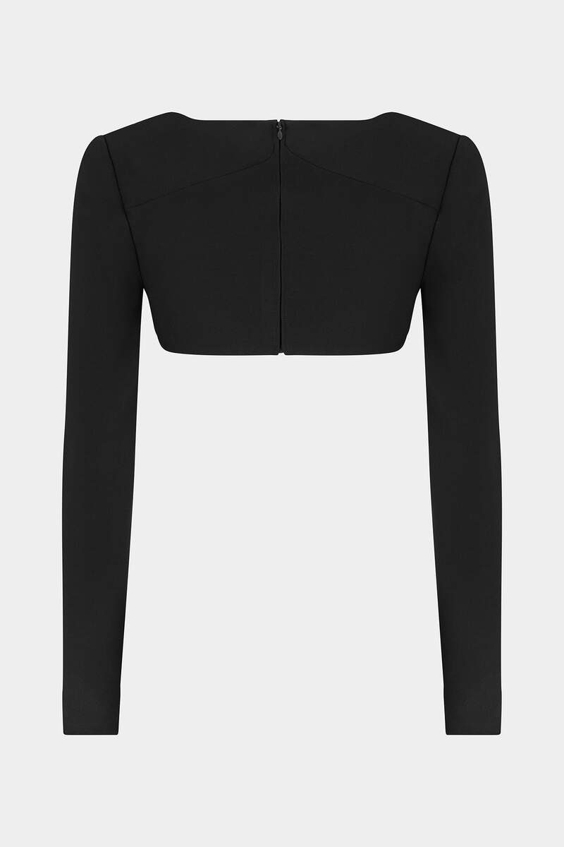 Icon Long Sleeves Crop Top immagine numero 2