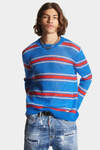 Striped Knit Crewneck Pullover immagine numero 3