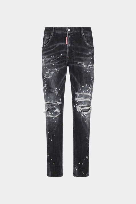 Black Diamond & Studs Wash Skater Jeans image number 3