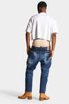 Medium Ripped Knee Wash Boxer Bro Jeans image number 4