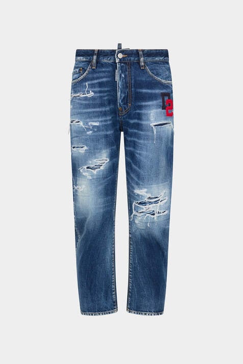 Dark Ripped Wash Bro Jeans image number 3