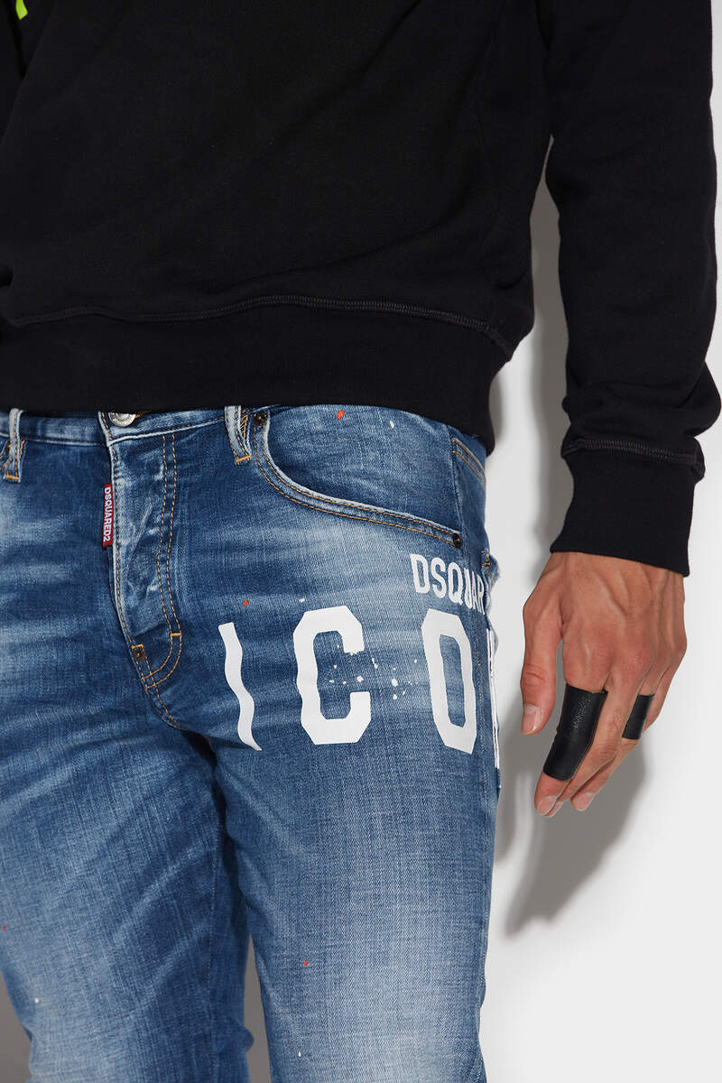 Icon Medium Wash Skater Jeans image number 3