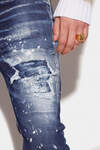 Dark Ripped Bleach Wash Super Twinky Jeans immagine numero 5