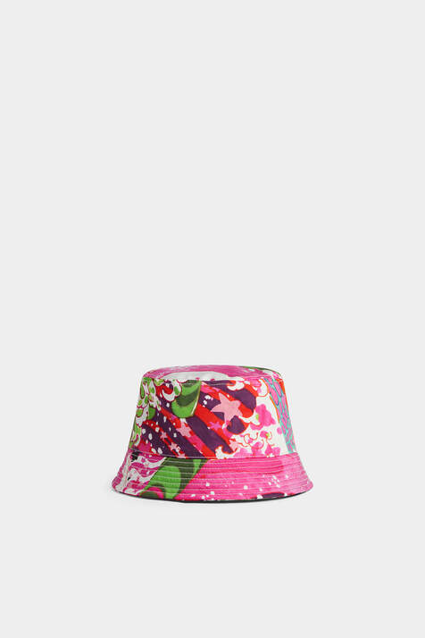 Multicolor Printed Bucket Hat immagine numero 3