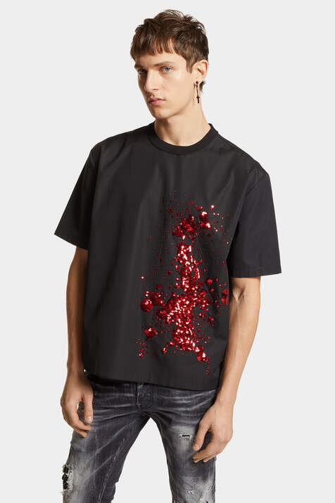 Creepy Embroidery Popeline T-Shirt