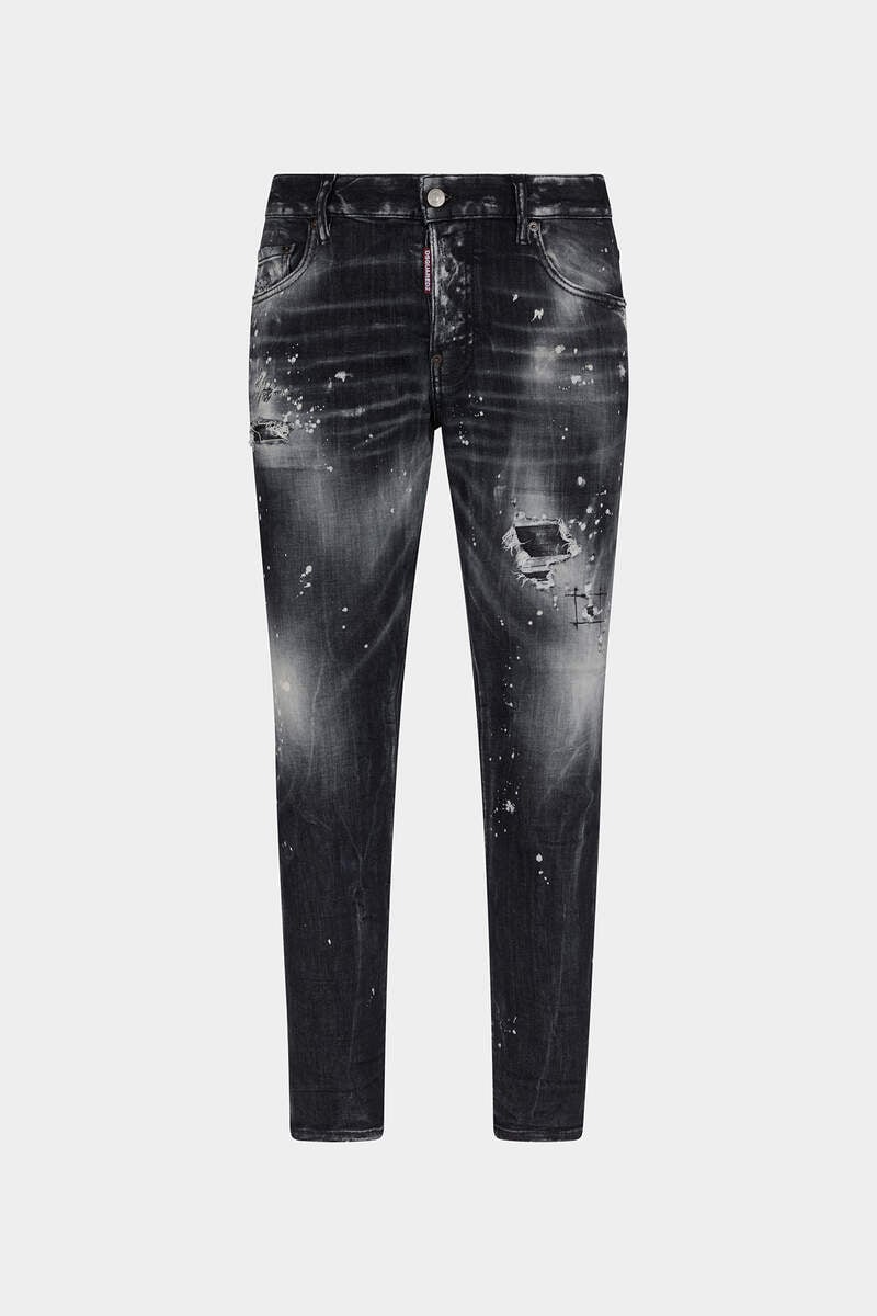 Black Ripped Wash Super Twinky Jeans image number 1