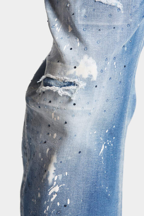 Medium Iced Spots Wash Bro Jeans image number 7