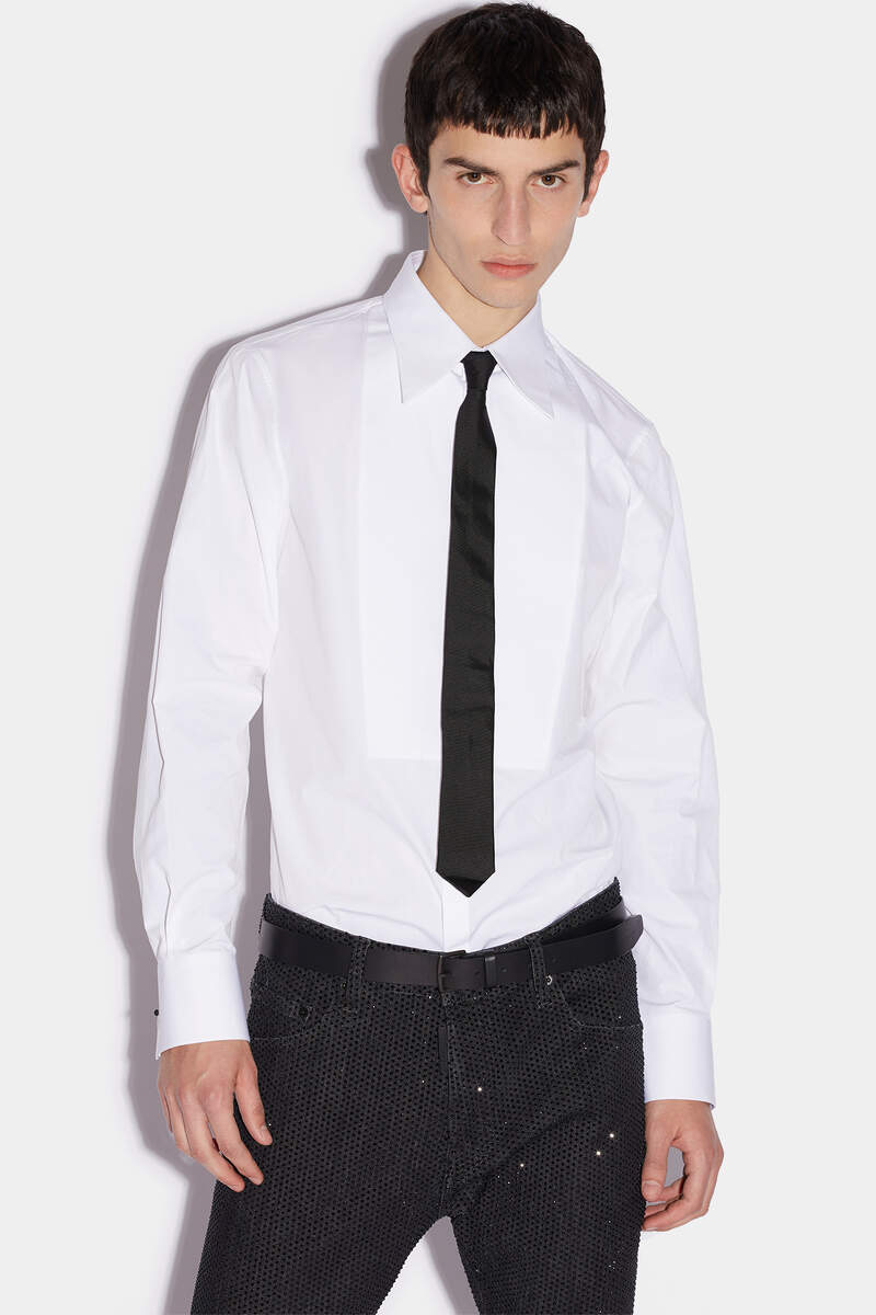 Ibra Slim Fit Tuxedo Shirt 画像番号 1