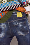 Dark Ripped Bleach Wash Super Twinky Jeans immagine numero 4