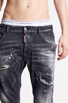 Black Orange Spots Wash Skater Jeans image number 4