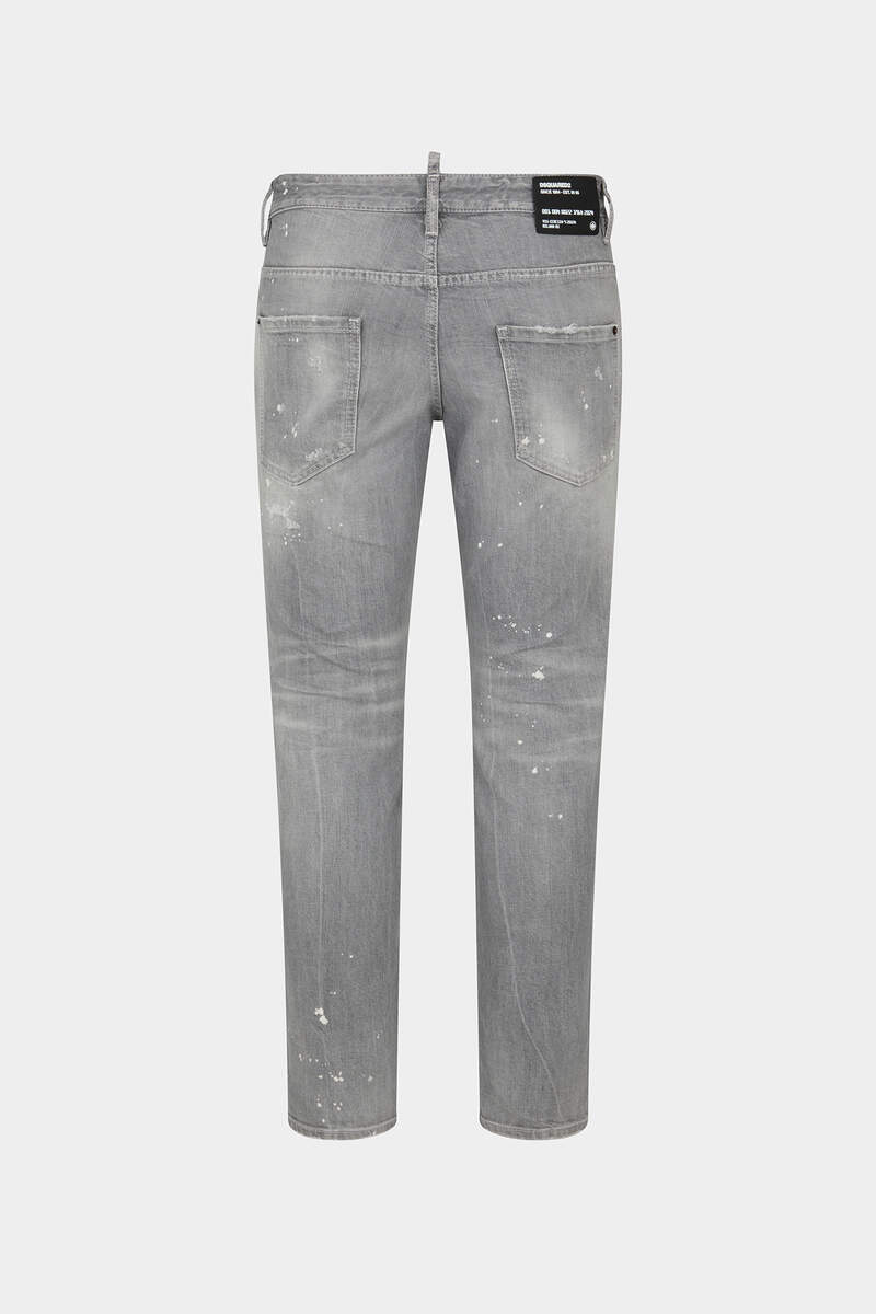 Grey Spotted Wash Skater Jeans image number 2