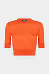 D2 Cropped Short Sleeves Knit Pullover image number 1