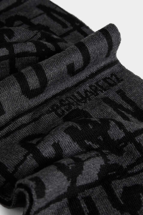 Icon Stamp Knit Scarf image number 3